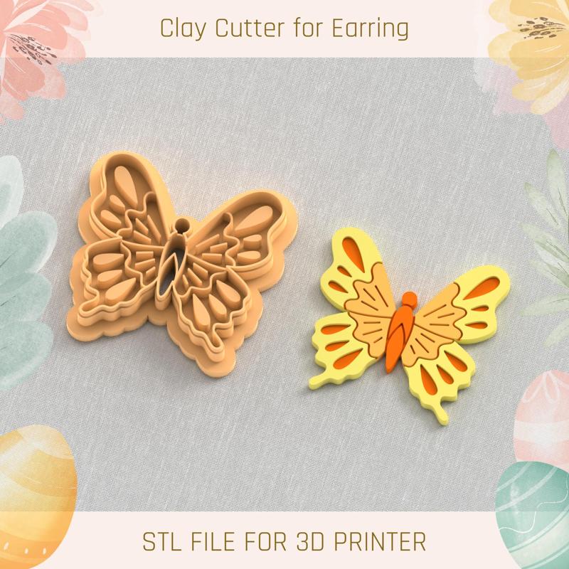 Butterfly Easter Polymer Clay Cutters