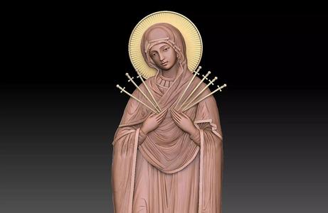 Mary of Sorrows virgin marry 7 swords