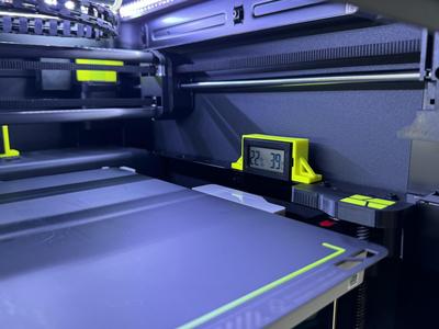 Magnetic Hygrometer Mount for Bambu Lab P1P, P1S, X1C, X1E