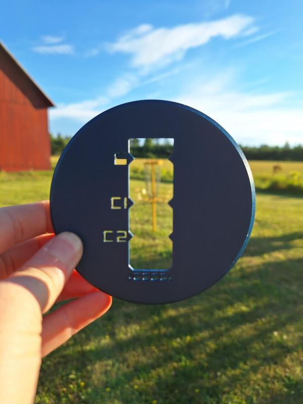 Disc golf distance guide
