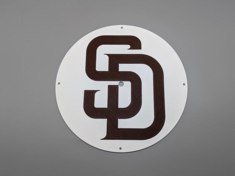 San Diego Padres Clock Face