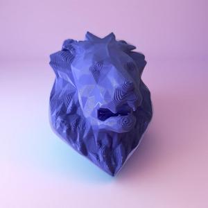 Low Poly Lion Head