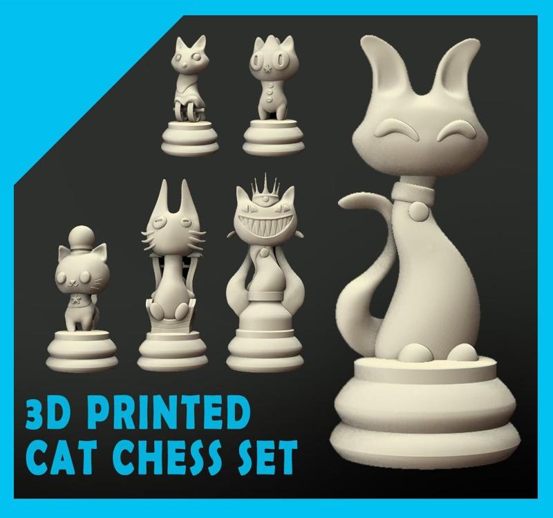 Cats Chess Set Figurines