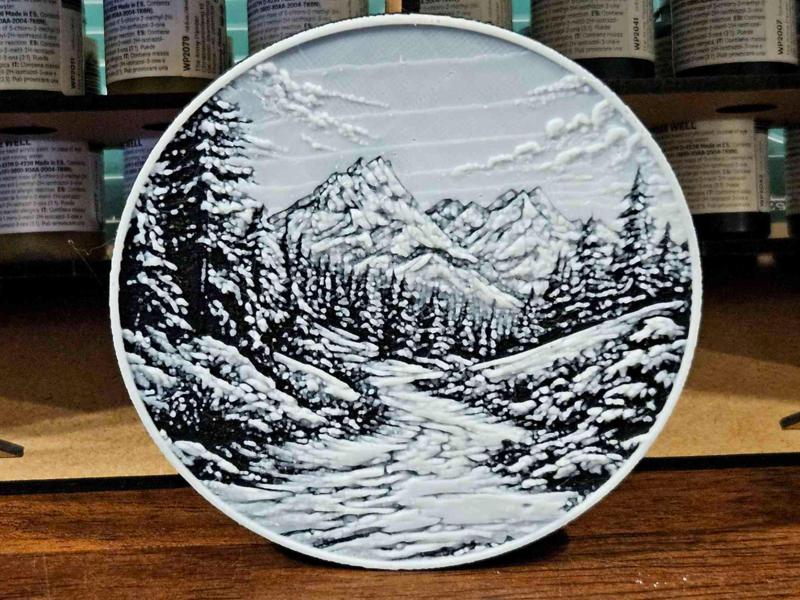 Road through the Snowy Forest - Coaster