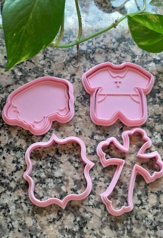 Baptism cookie cutter set ( Baptism set cookie cutter )
