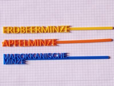 Kräuter- / Gemüseschilder