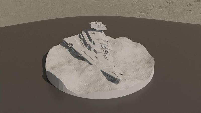 Crash Imperial Destroyer - Star Wars Home Decoration