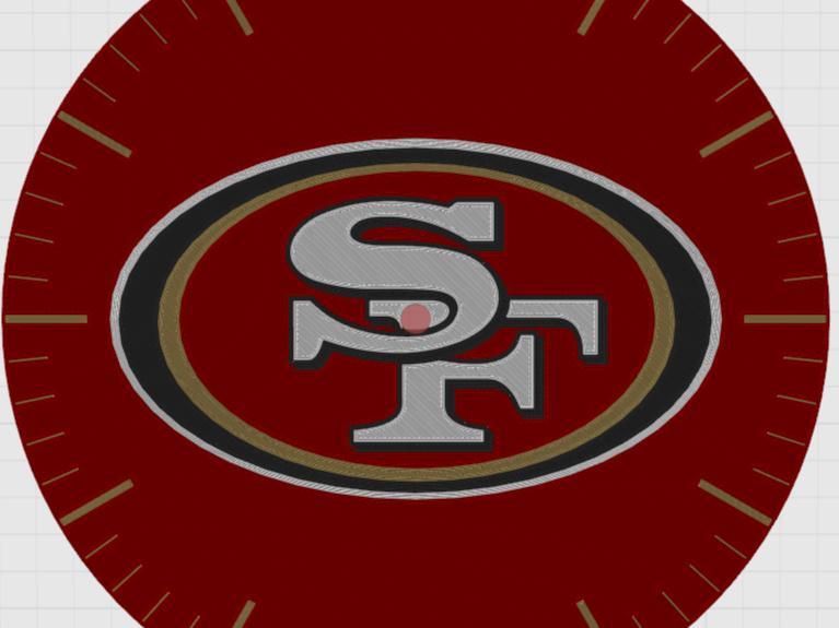 San Francisco 49ers Clock