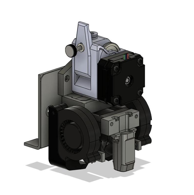 Rock Solid BMG+CHC Pro+CRTouch/BLTouch Hotend Mount Ender 3/V2/Neo Aftermarket Direct Mount Plate
