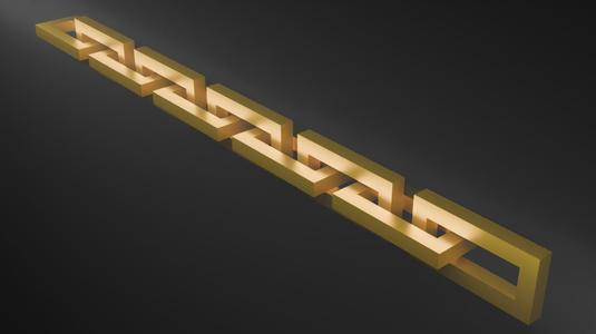 Chain / Square Chain  ||  Gold Edition || Customizable
