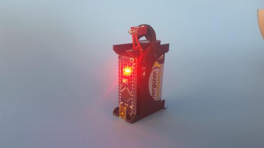 Arduino Nano Mount with integrated 9V and switch