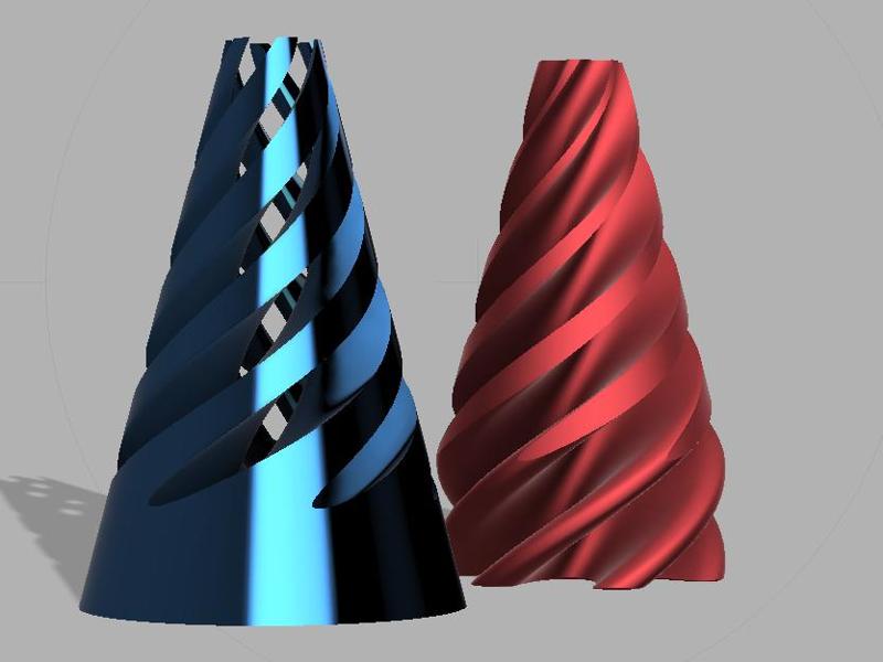 Conoidal Spiral Finger Toys