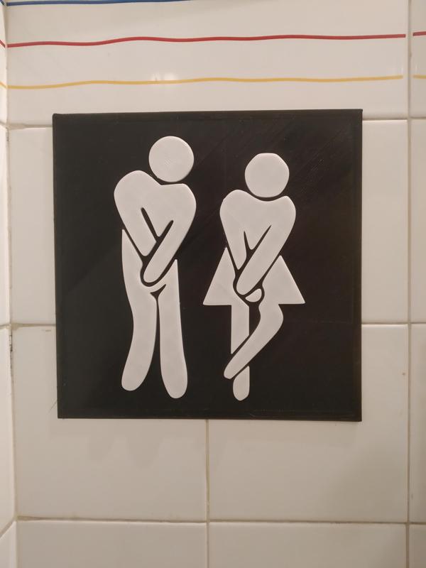 funny bathroom sign