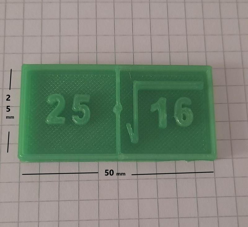 MATHEMATIC DOMINO GAME: 1 Square Roots