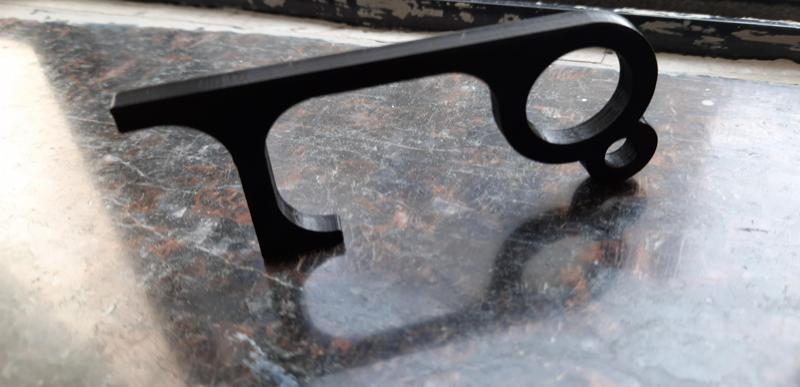 Safe Keyring to Avoid Touching Switches and Door Handles