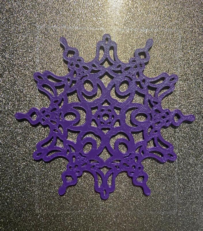 Snowflake Christmas tree decoration