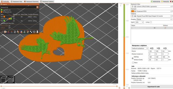 Simple love birds brooch