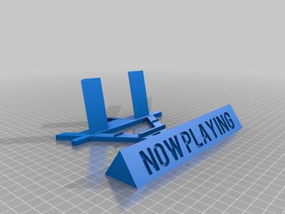 Triangular LED Strip Now Playing Record Stand