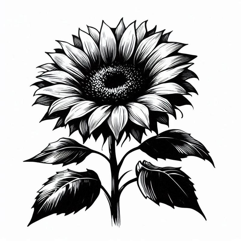 Necklace sunflower pattern