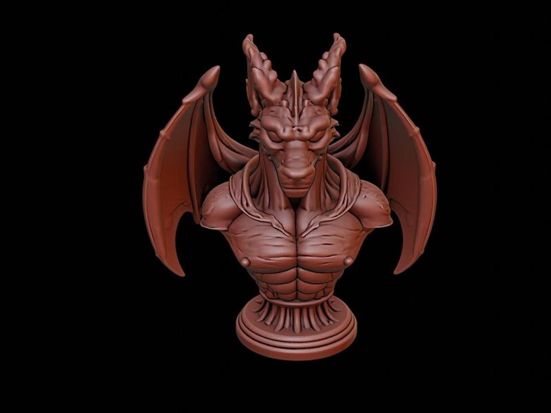 Gargoyle Guardian Bust