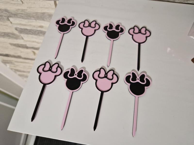 Minnie mouse decorative birthday toothpick