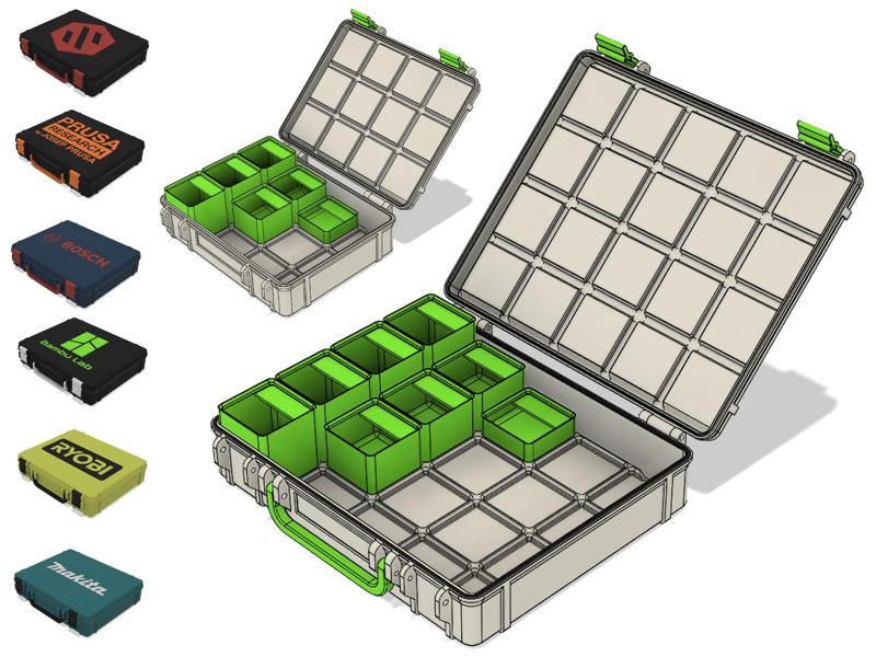 Gridfinity Rugged Case "Light" R3 - 150+ SIZES