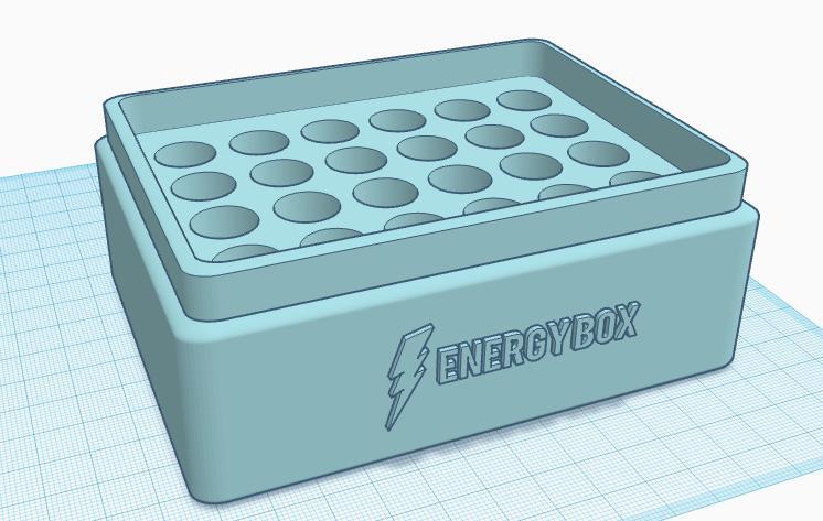 AA Battery Storage Box