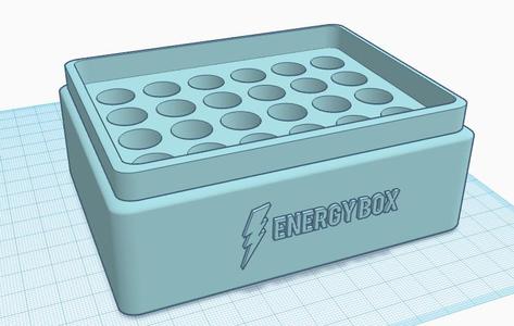AA Battery Storage Box