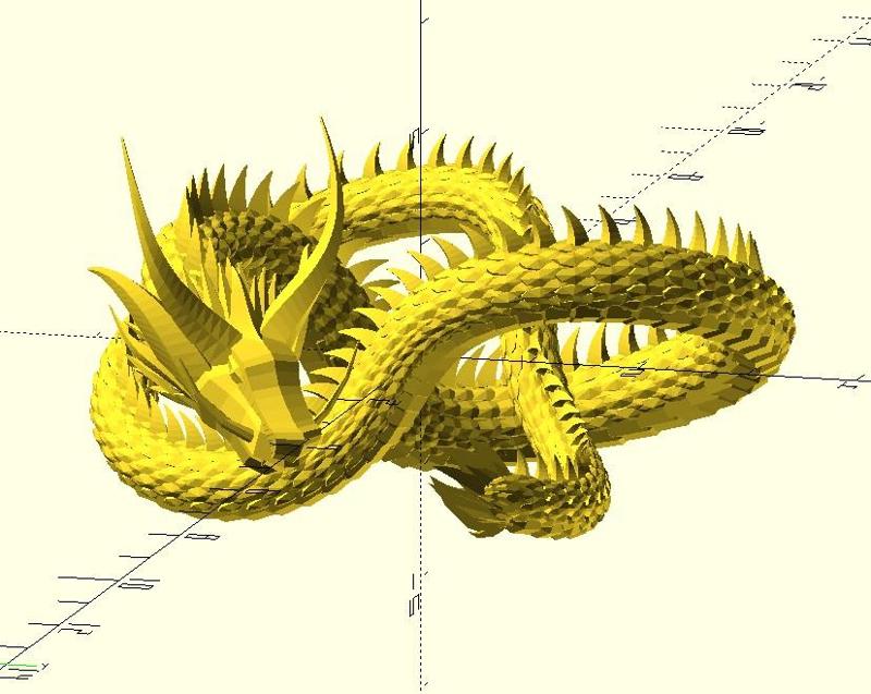 Torus knot dragon