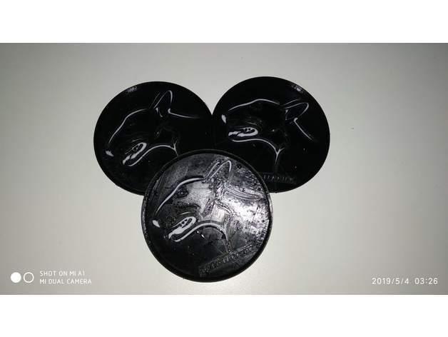 Coaster with Bull Dog Breeds