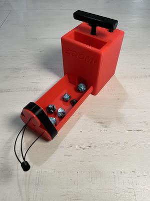 Dynamite and Detonator Dice Tower With Functional Plunger