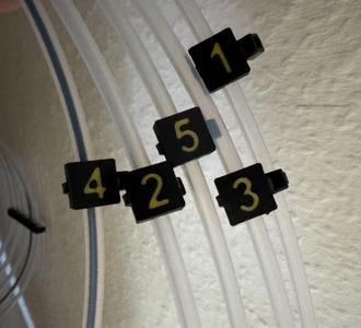 PTFE Tube Labels with cable ties (MMU)