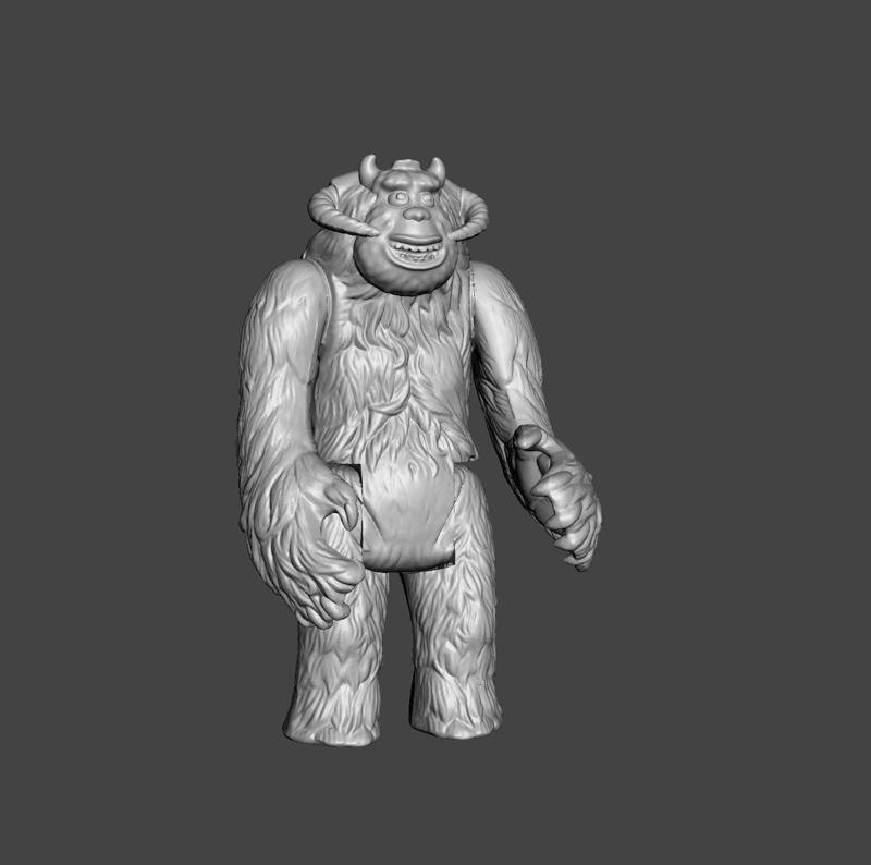 STAR WARS SULLY WAMPA, HALLOWEEN SPECIAL 2024, CUSTOM UNPRODUCED KENNER, HASBRO ACTION FIGURE, 3.75", 1/18