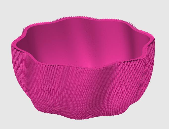 Geriffelte Schale für Bonbons oder Obst