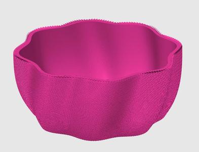 Geriffelte Schale für Bonbons oder Obst