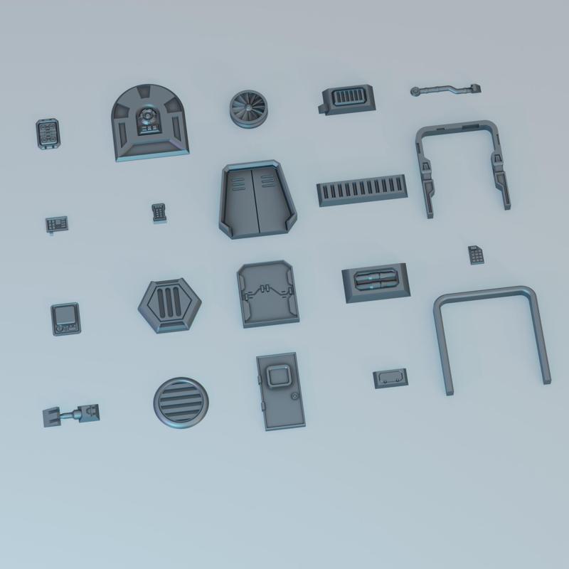 Sci-fi Greebles Pack 1