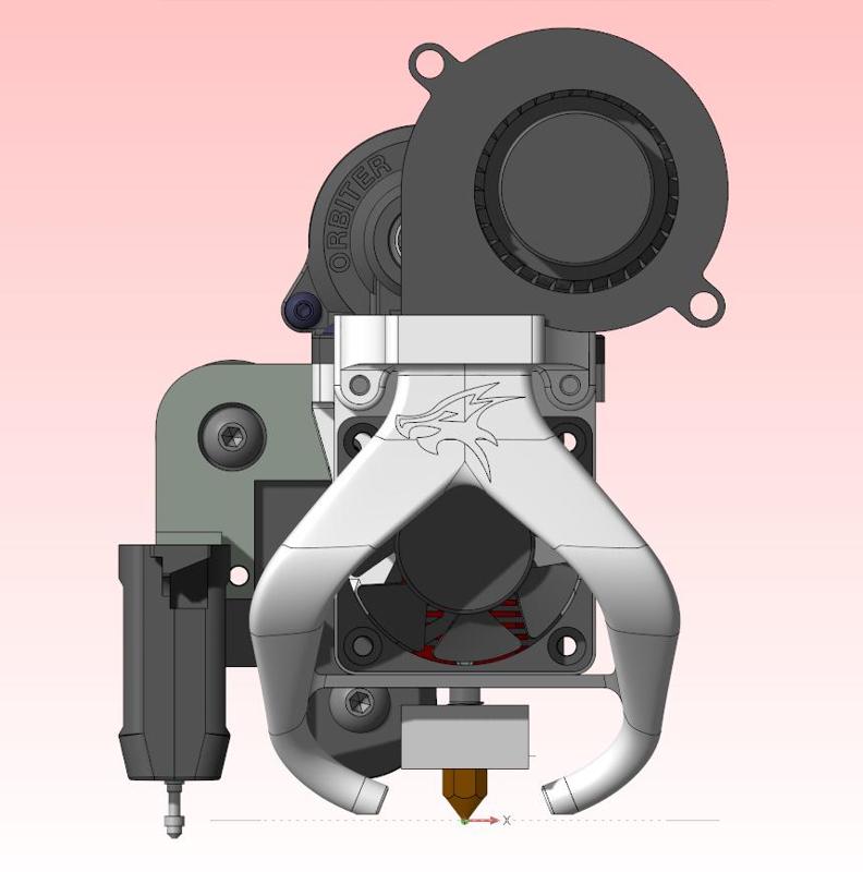 AIO - FAN DUCT FOR ORBITER V2 & STOCK BOWDEN SYSTEM- ENDER 3/PRO/V2