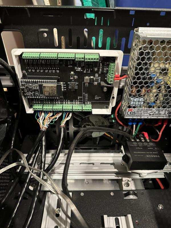 DIN Mountable case for FluidNC 6x CNC Controller