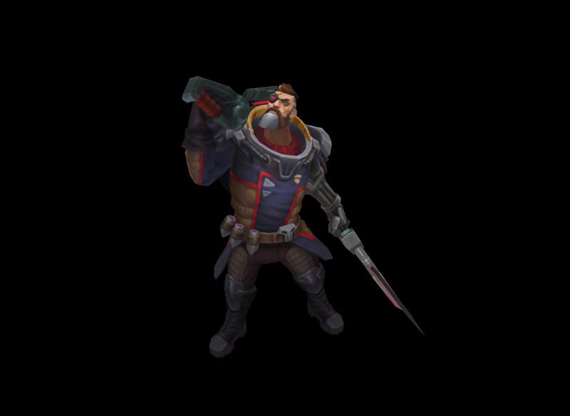 Dreadnova Gangplank League of Legends 3D print model