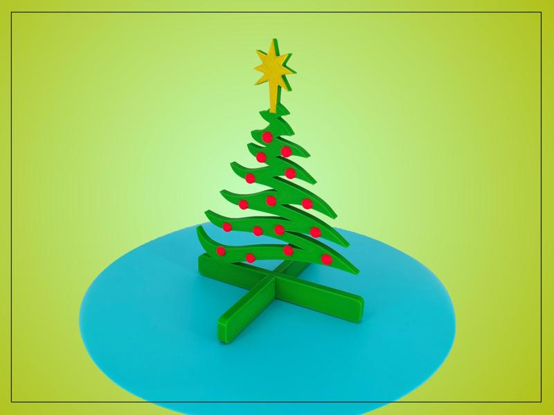 Christmas tree with baubles
