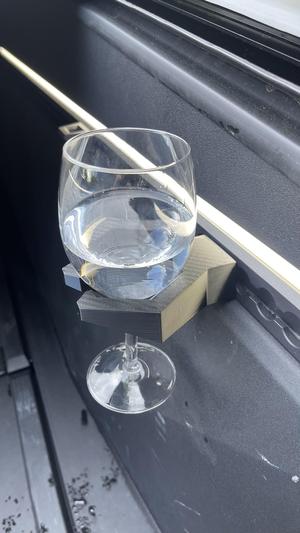 Modular L-Track Cleat with Bag Hook, Beer and Wine glass holders