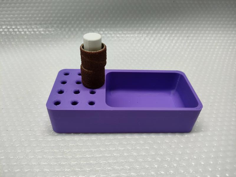 2 PlugIn for Ikea Skadis Dremel tool holders - Sanding of abrasive cylinders