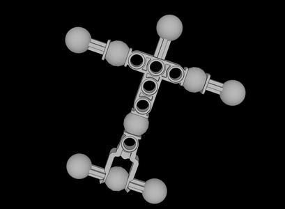 Lego Compatible (90625.dat) Hero Factory Compatible Torso, Medium with 9 Ball Joint