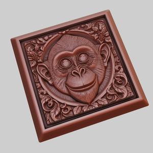 Monkey Animal 3D Model for CNC Router Laser & 3D Printer