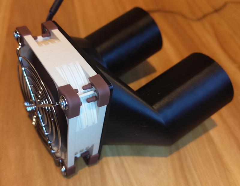 Shoe dryer for 80 mm fan