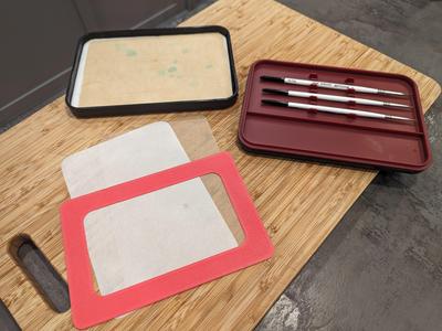Army Painter wet palette paper template