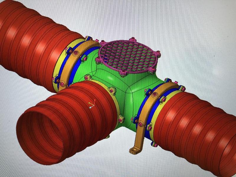 Abluft-T-Winkel-Verbinder MK1