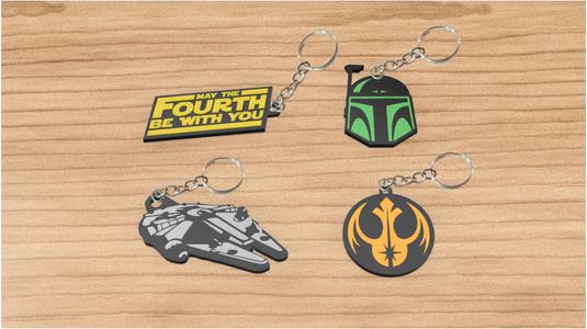 PACK X4 KEYCHAIN STAR WARS