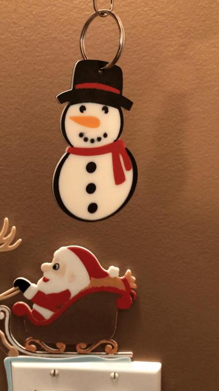 snowman keychain v2