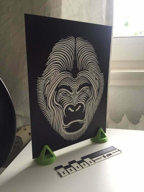Gorilla Face by Patrick Seymour